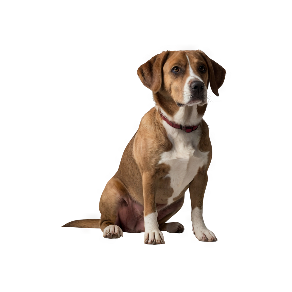 Brown dog standing side view of full body austrian shorthaired pinscher png