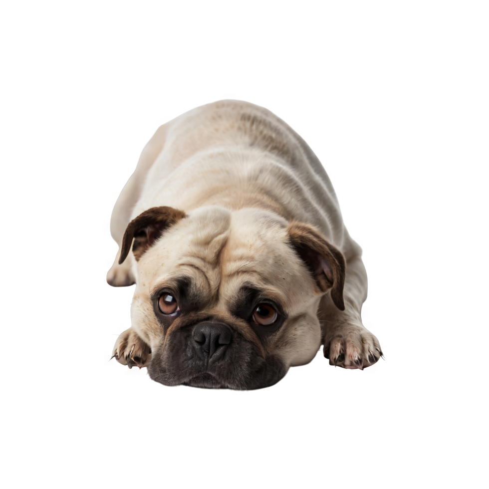 Lazy pug dog png