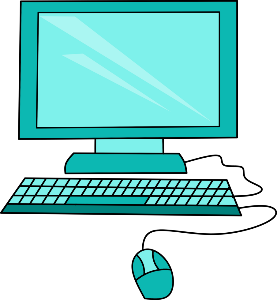 computer mouse and keyboard clipart png