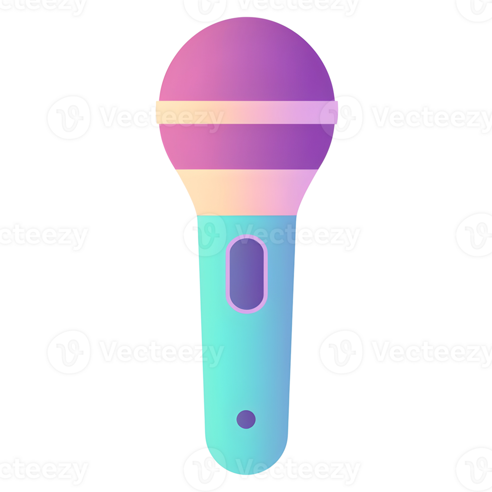 Microphone Pastel Icon On Transparent Background png