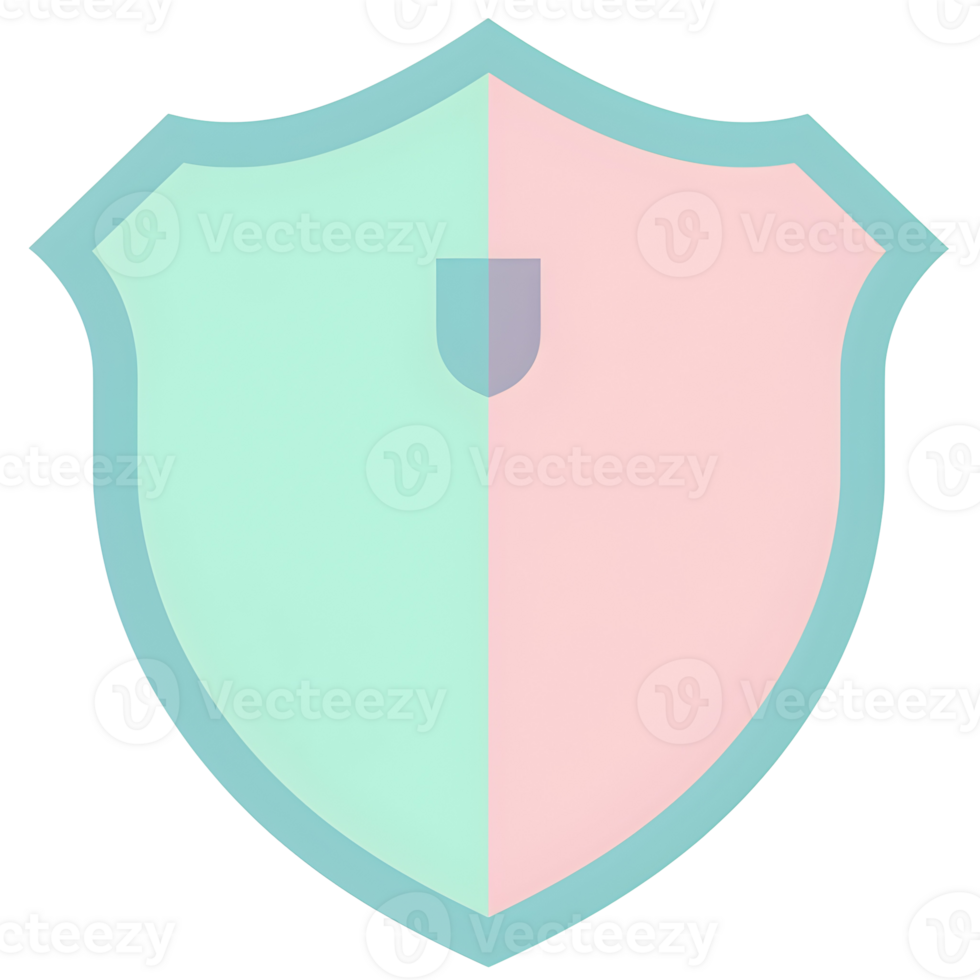 Shield Pastel Icon On Transparent Background png