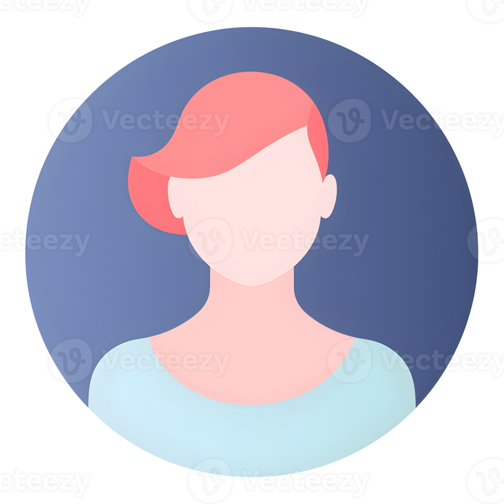 Female Avatar Pastel Icon On Transparent Background png