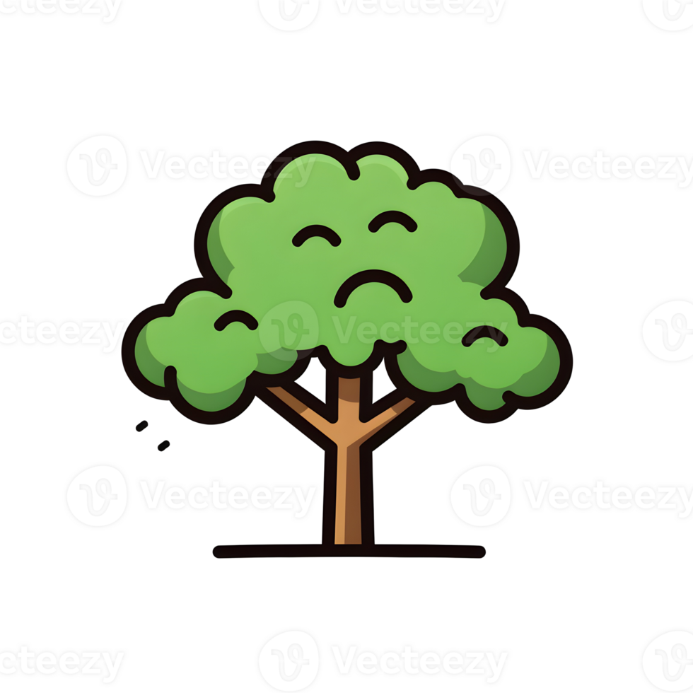 Tree Lineal Color Icon On Transparent Background png