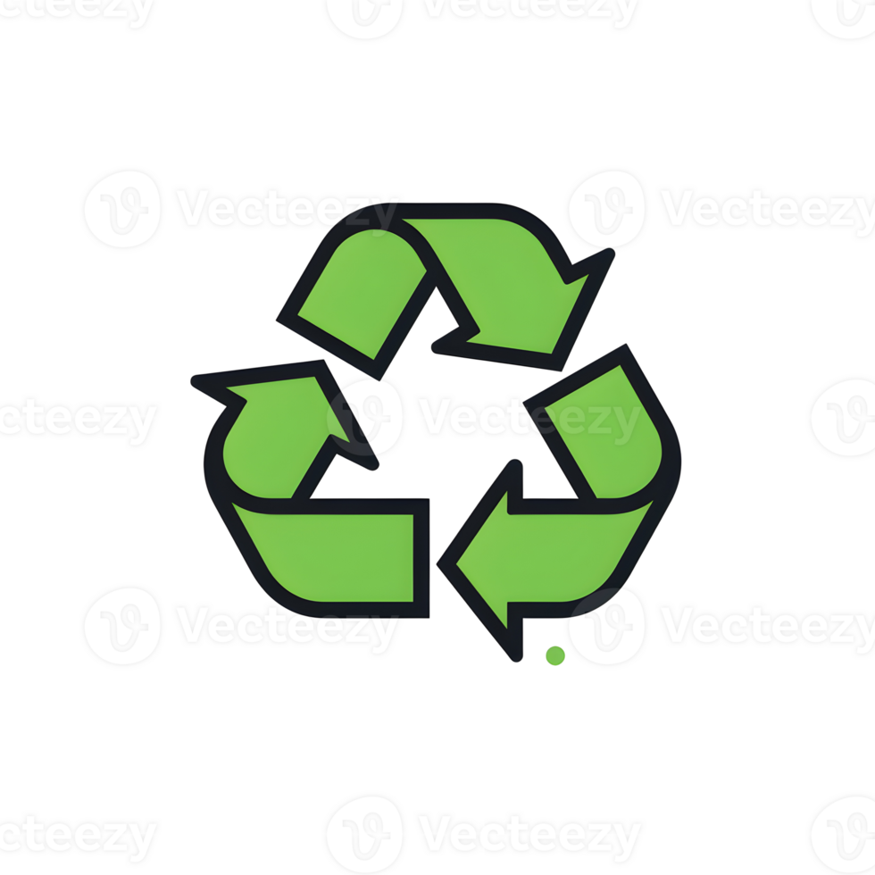Recycling Symbol Lineal Color Icon On Transparent Background png