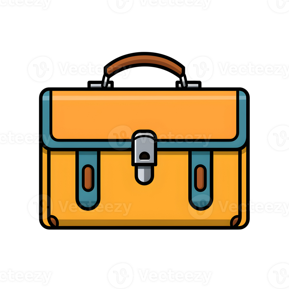 Business Briefcase Lineal Color Icon On Transparent Background png
