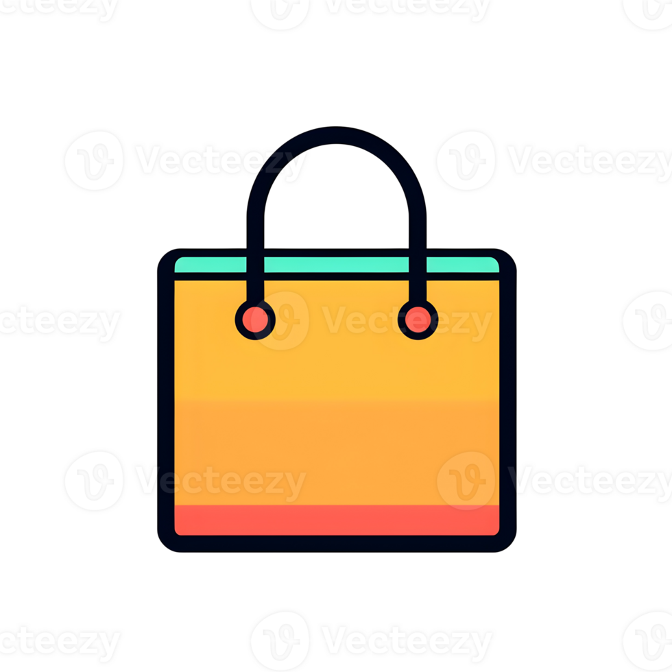 Handbag Lineal Color Icon On Transparent Background png