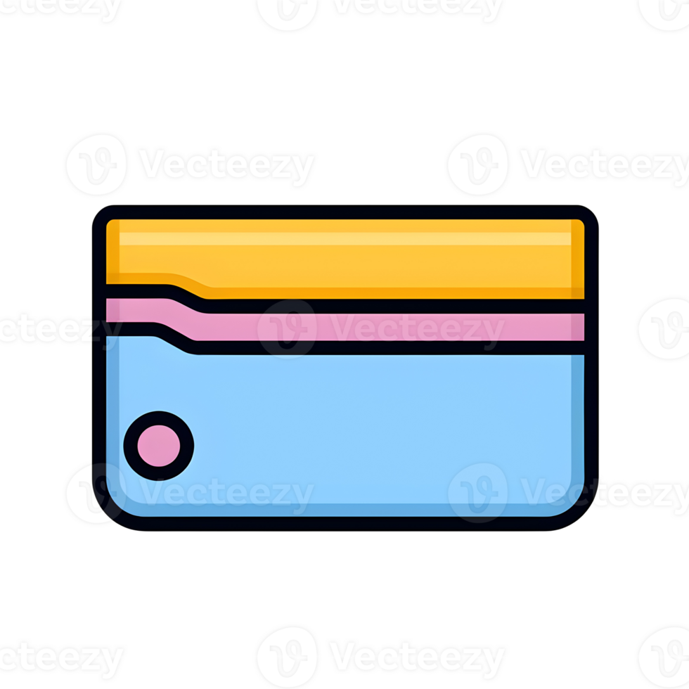 Wallet Lineal Color Icon On Transparent Background png