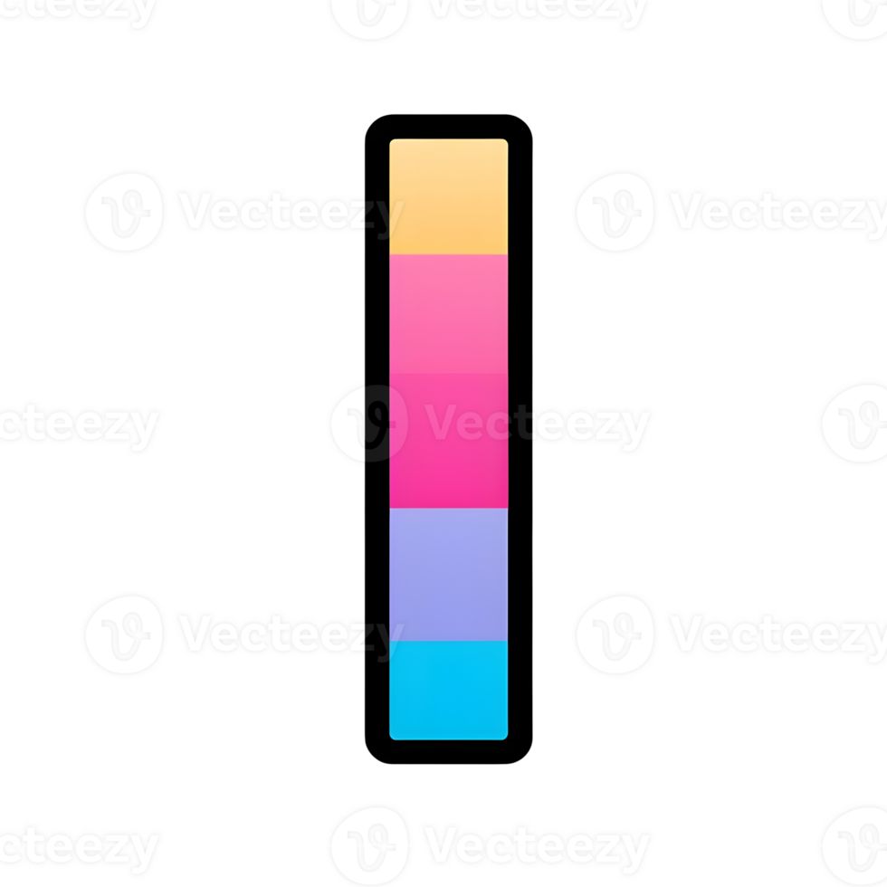 Rectangle Lineal Color Icon On Transparent Background png