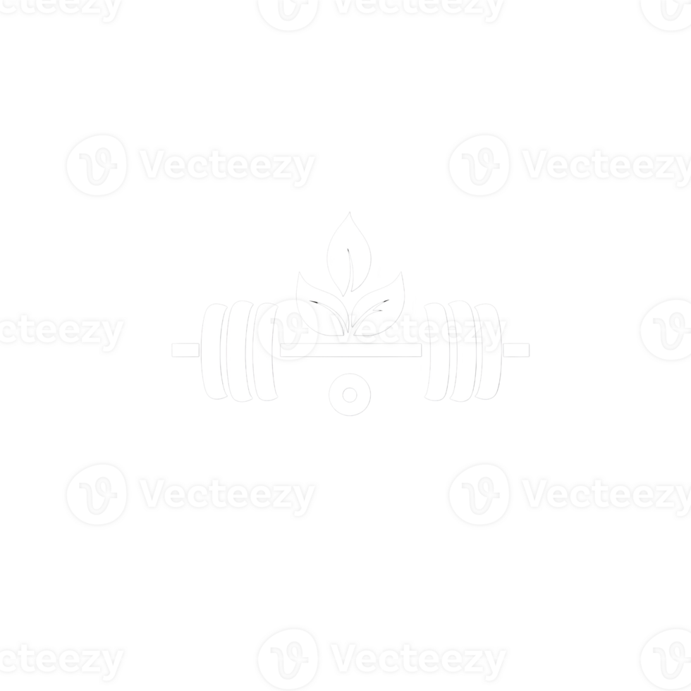 White Bodybuilding Emblem Logo Symbol On Transparent Background png