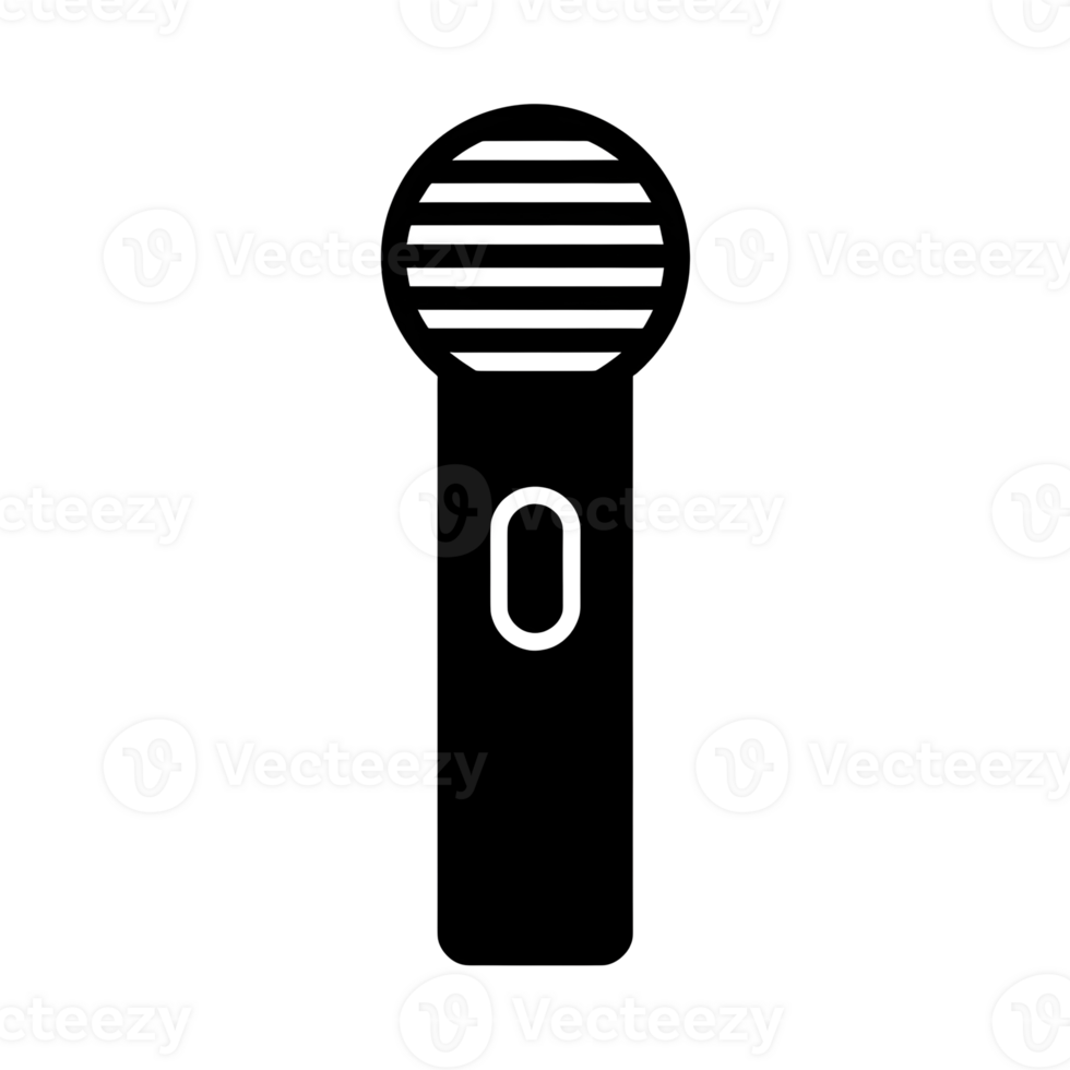 Black Microphone Icon On Transparent Background png