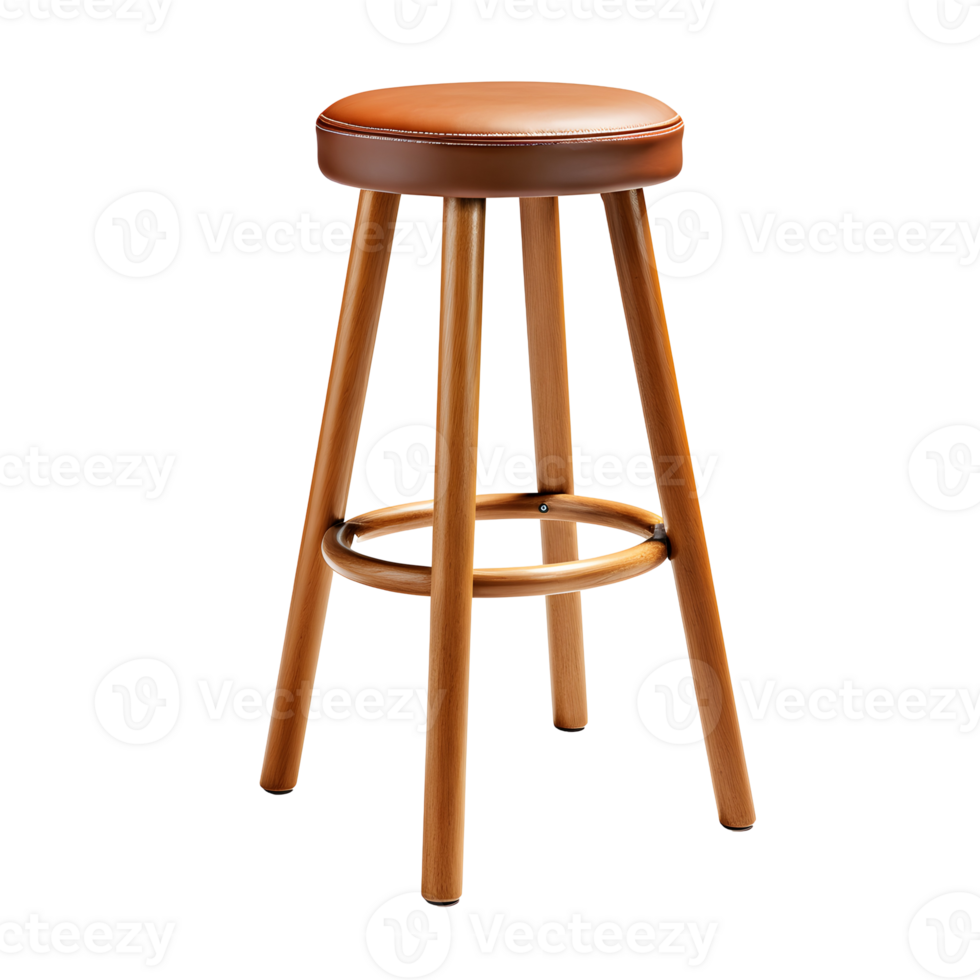 Wooden Stool Photograph On Transparent Background png