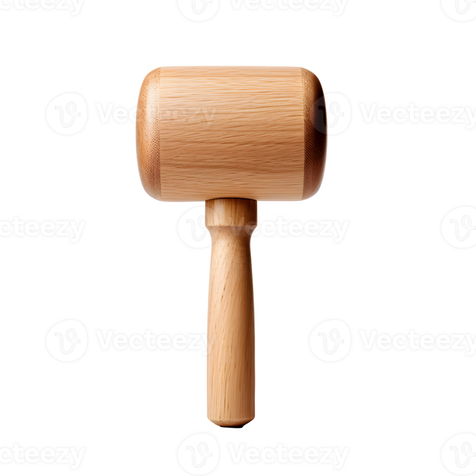 Wooden Mallet Photograph On Transparent Background png