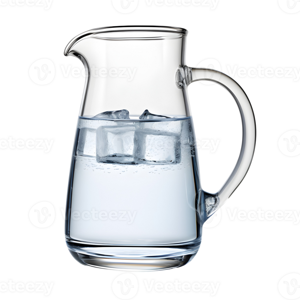 Elegant Glass Water Pitcher Photograph On Transparent Background png