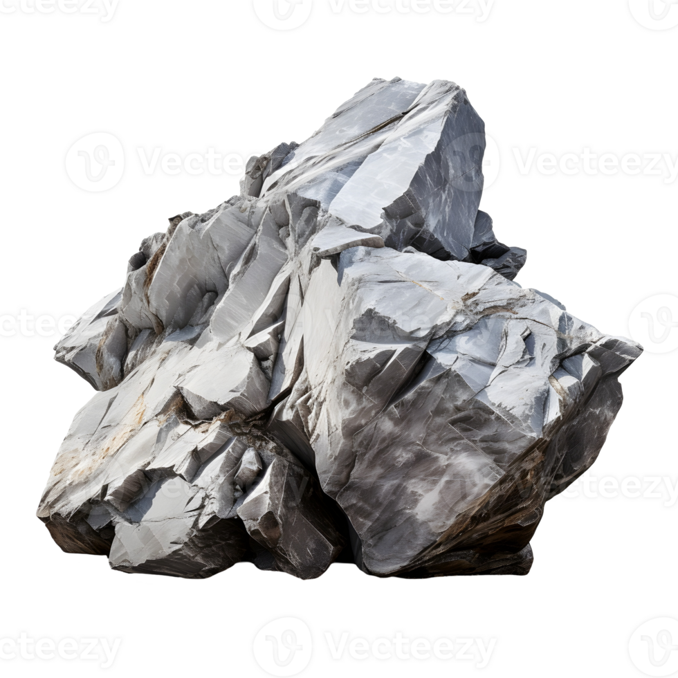 Large Rough Mineral Rock Specimen Photograph On Transparent Background png