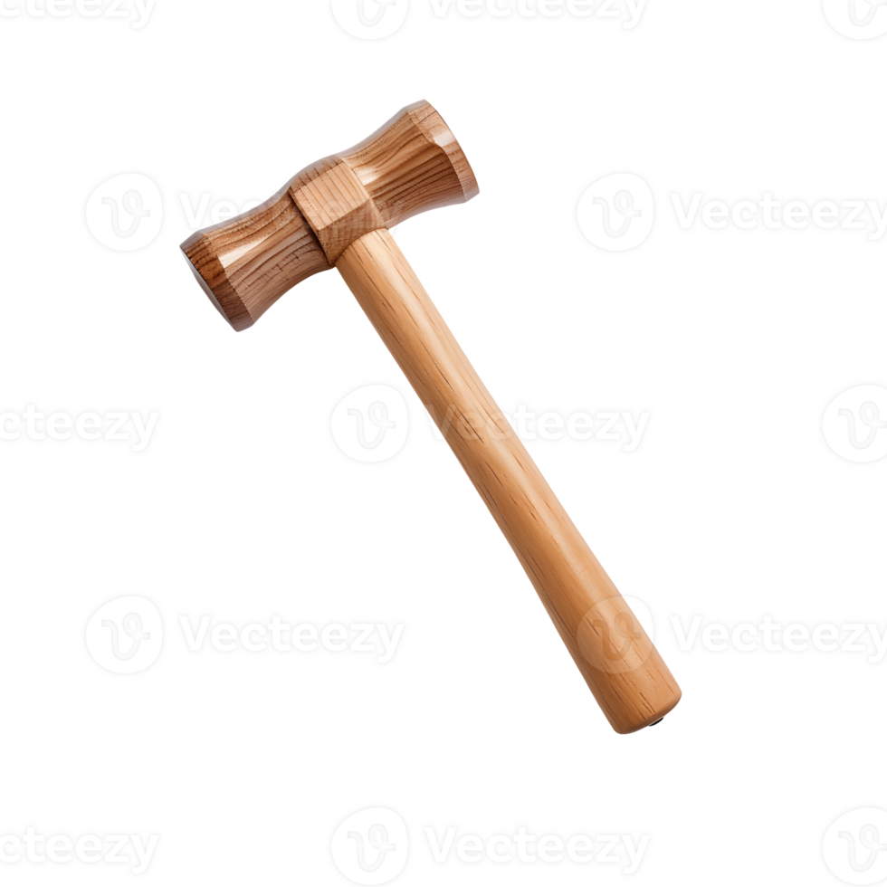 Wooden Carpenter Mallet Photograph On Transparent Background png