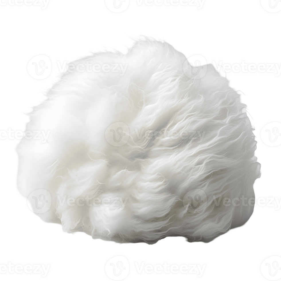 Soft White Wool Photograph On Transparent Background png