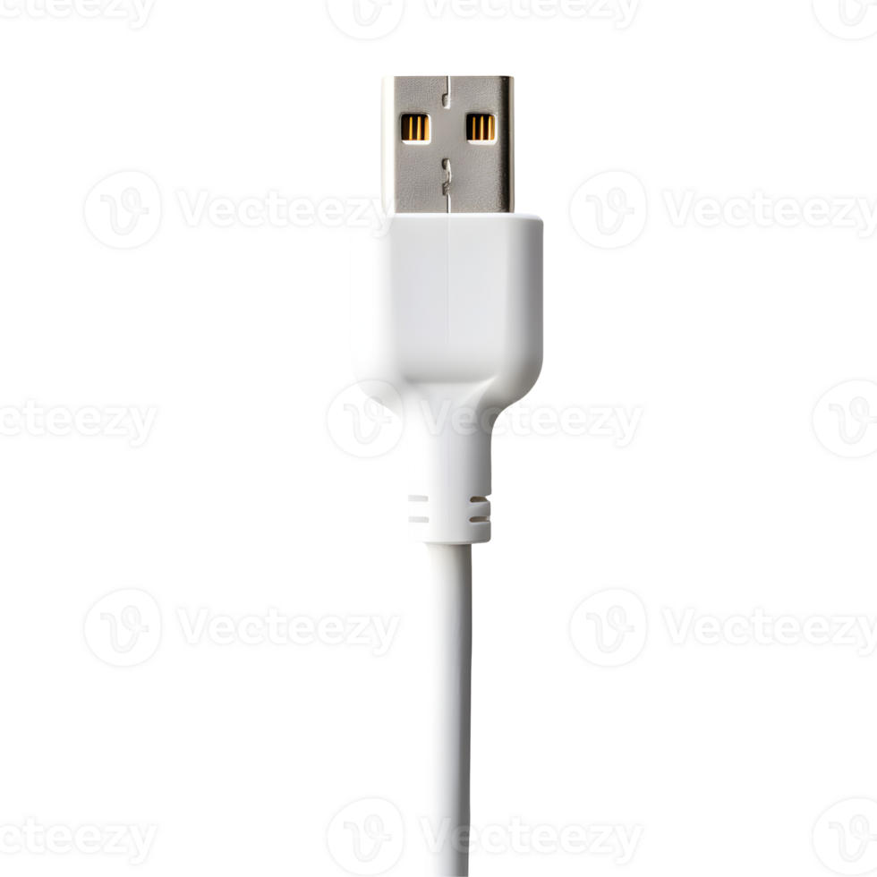 USB Connector Photograph On Transparent Background png