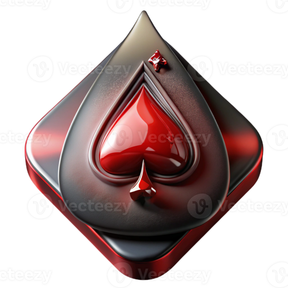 elegant contemporary A close-up of a blood-stained playing card, the ace of spades, dramatic lighting, intense noir thriller style premium png
