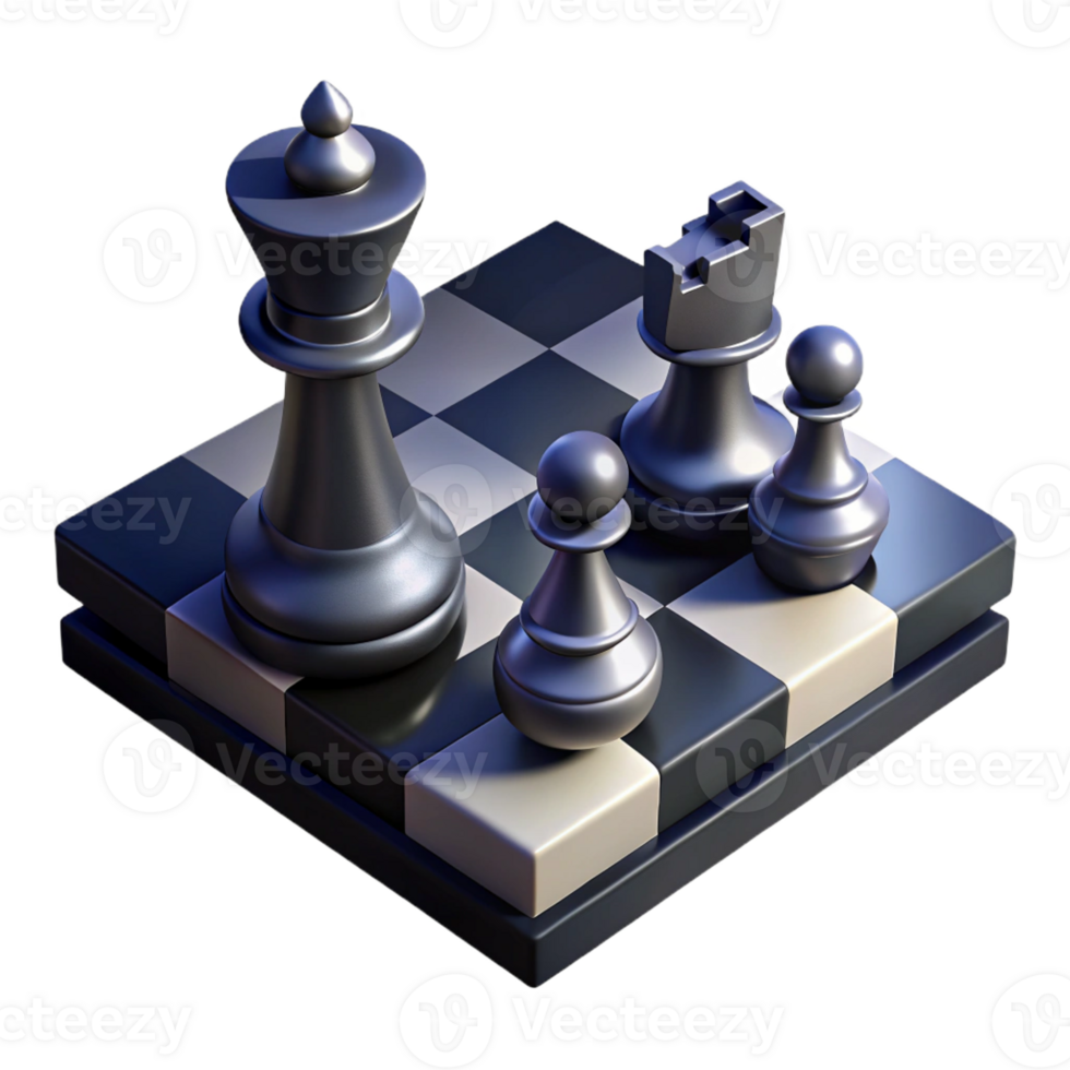beautiful abstract A chessboard with pieces mid-game, cast in dramatic shadows, symbolic noir imagery high quality png