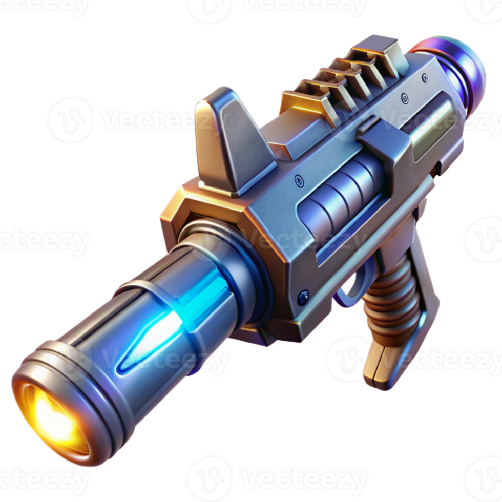 vibrant abstract A futuristic weapon, glowing with energy, is held aloft. Dramatic, powerful lighting. Detailed weapon design high quality png