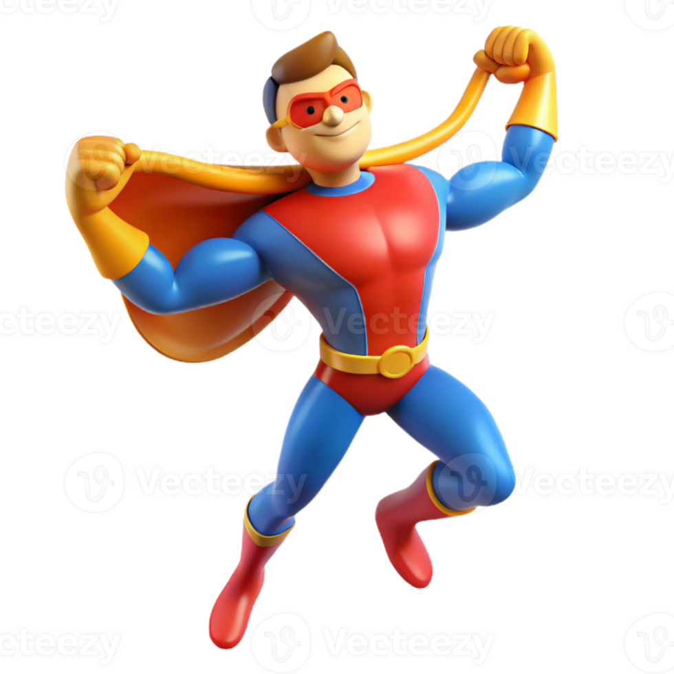 beautiful traditional A superhero with elasticity powers, stretching their limbs to incredible lengths, lit with vibrant, cartoonish colors in a stretchy, rubbery style exclusive png