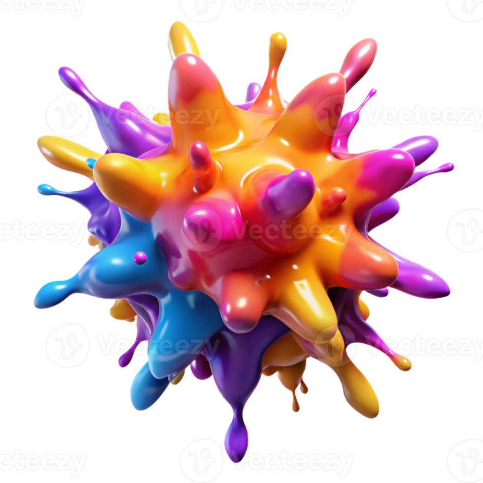 impressive vintage A chaotic explosion of vibrant, paint splatters, frozen in mid-air, illuminated by a harsh, contrasting light, with a dynamic, action painting style 4K png
