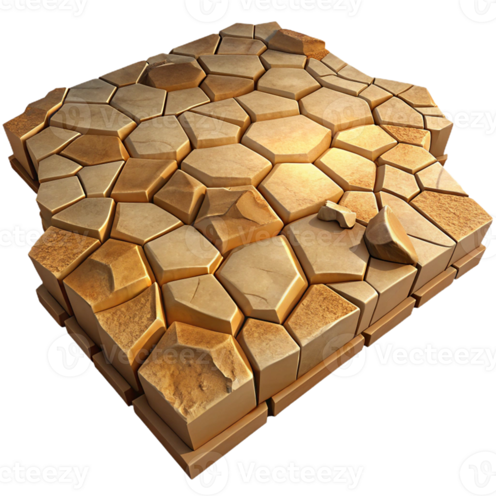 beautiful classic A cracked desert floor, with intricate patterns and textures, lit by the harsh midday sun high quality png
