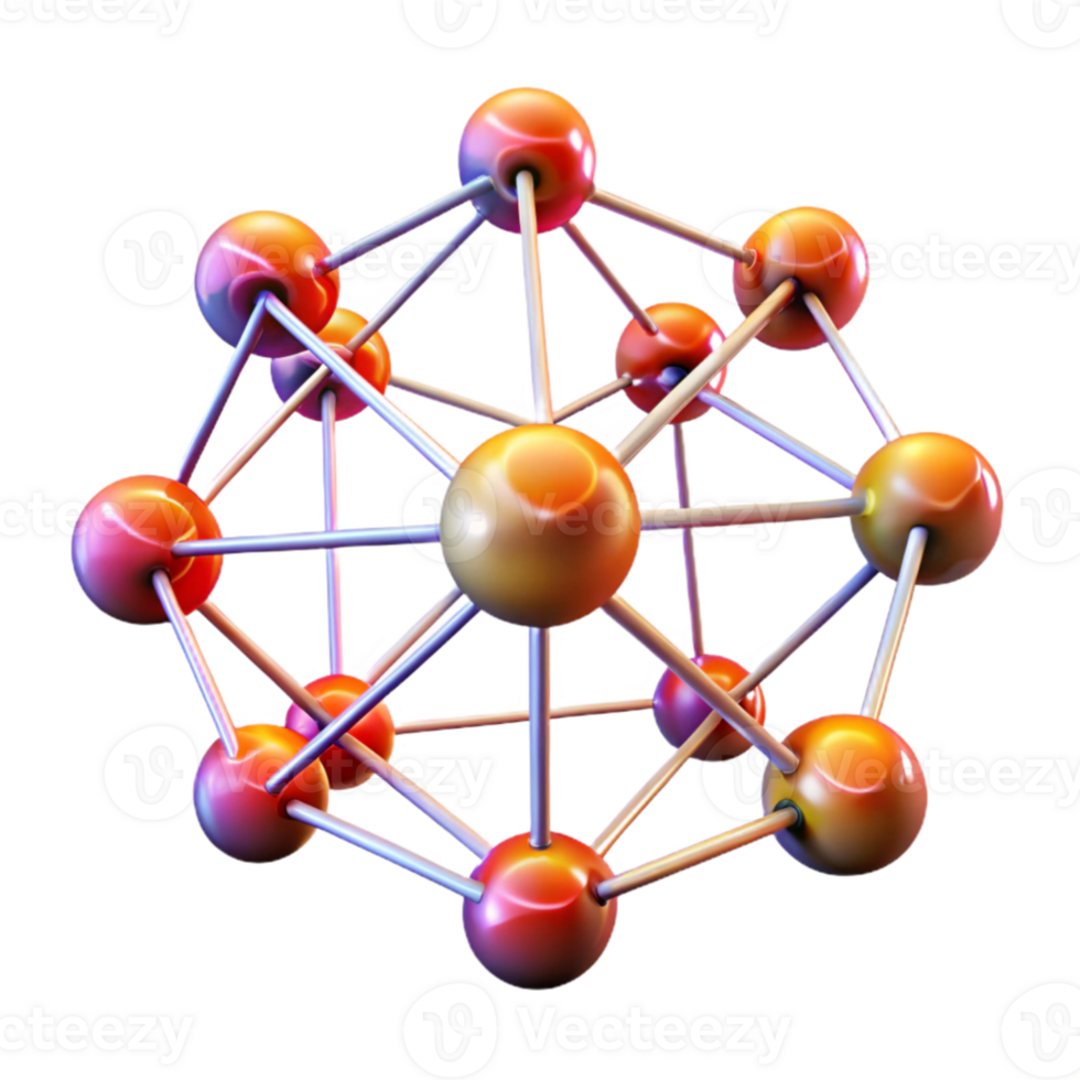 elegant modern A network of interconnected nodes pulsating with energy, dynamic lighting shifting between warm and cool hues, abstract digital art style authentic png
