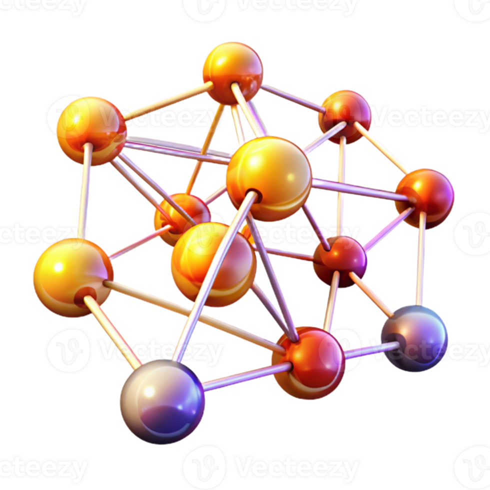 beautiful creative A network of interconnected nodes pulsating with energy, dynamic lighting shifting between warm and cool hues, abstract digital art style original png