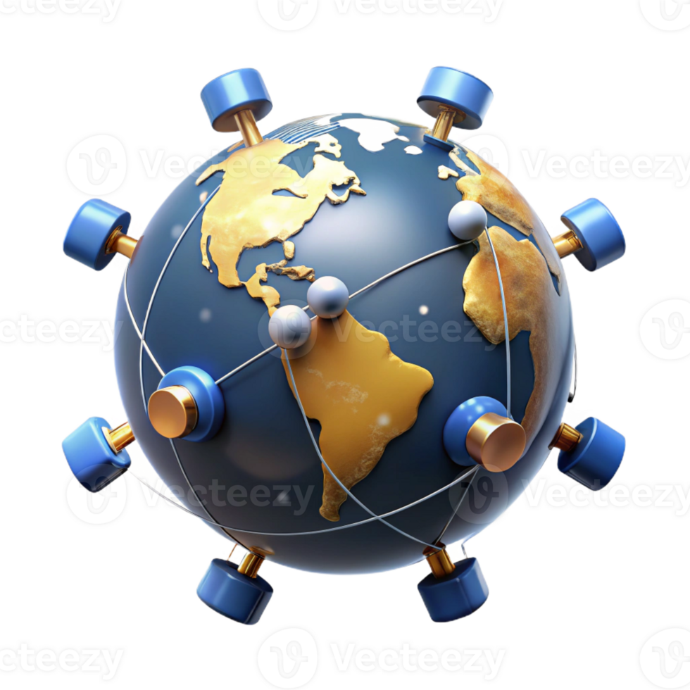 wonderful vintage A network of satellites orbiting Earth, interconnected by beams of light, Earth's surface visible below, space technology style detailed png