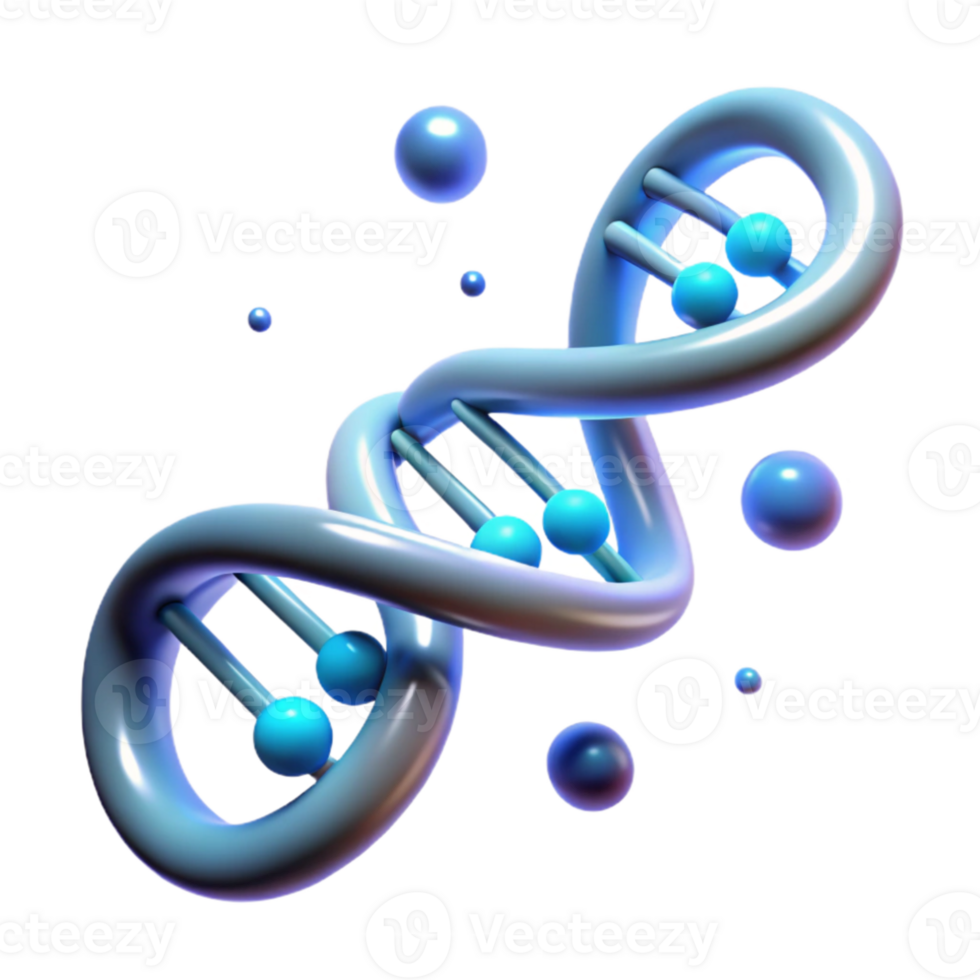beautiful minimalist A DNA strand transforming into a digital data stream, soft bioluminescent lighting, scientific visualization style genuine png