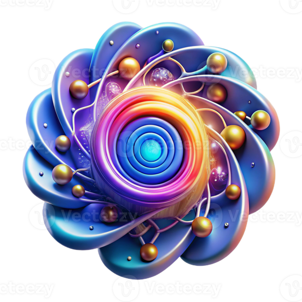 serene vintage An artificial intelligence represented as a swirling nebula of light and data, vibrant colors and complex patterns, abstract AI style high resolution png