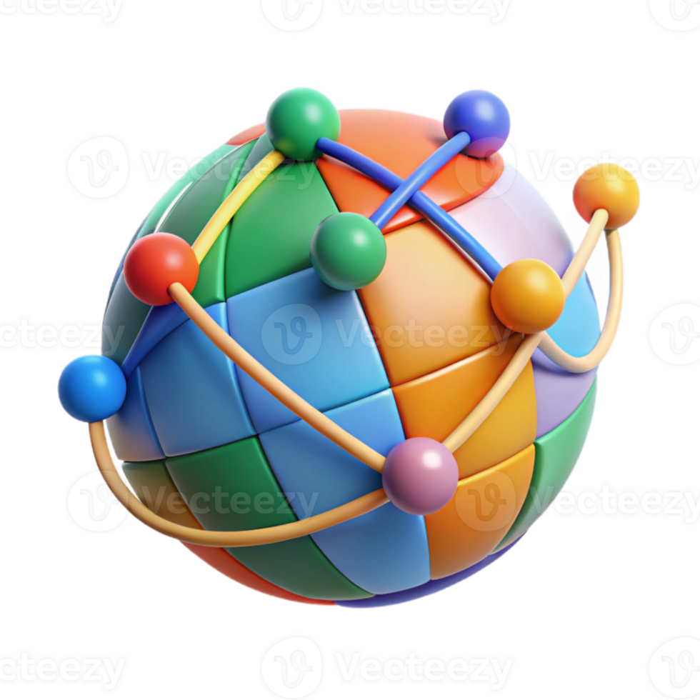 elegant minimalist A data visualization of global internet traffic, dynamic and colorful lines, infographic style original png