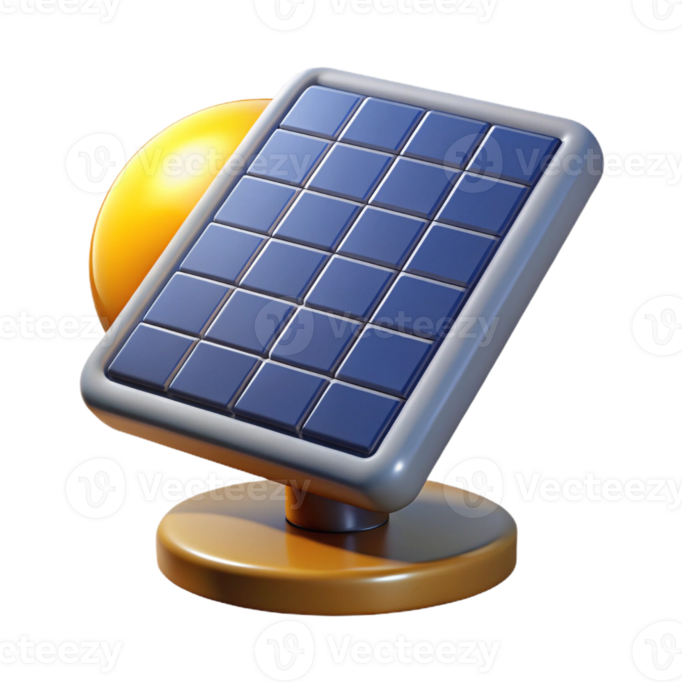 magnificent contemporary A solar panel absorbing sunlight, realistic lighting and textures, sustainable technology photography high quality png