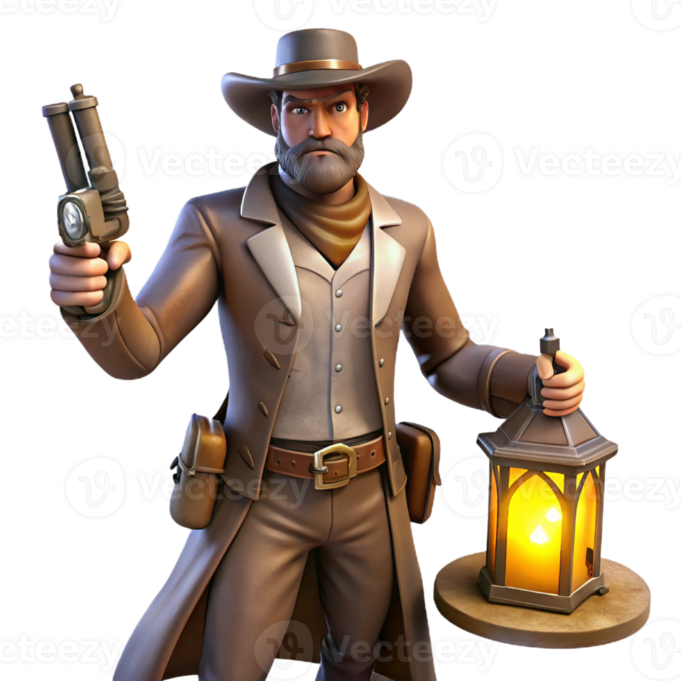 extraordinary classic A Wild West gunslinger in a dusty saloon, lit by the dim glow of oil lamps. Gritty, realistic, western art style high resolution png