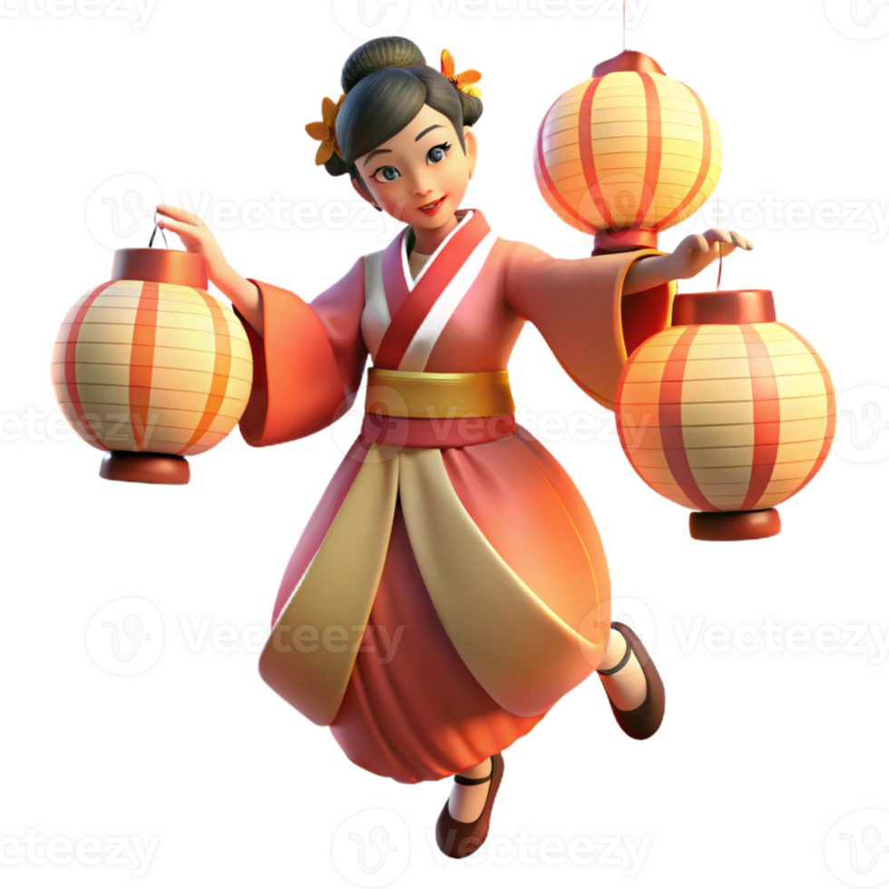 extraordinary artistic A geisha performing a traditional dance, illuminated by paper lanterns. Ukiyo-e style, delicate lines and colors genuine png