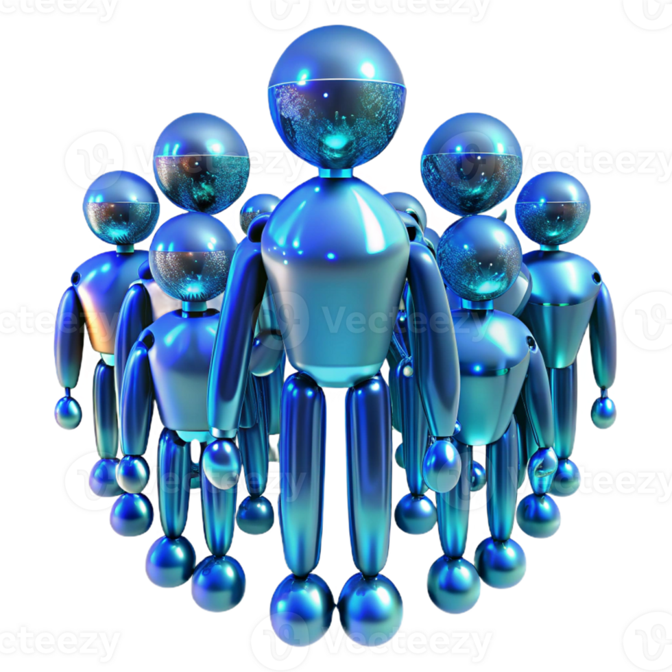 wonderful traditional A swarm of nanobots forms a shimmering, humanoid figure, illuminated by the cool, blue light of a nearby data stream. Cyberpunk, abstract style detailed png