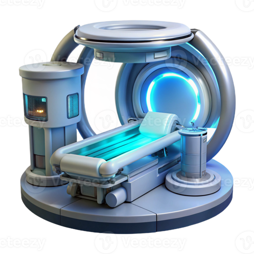beautiful contemporary A futuristic medical bay filled with advanced technology, bathed in sterile, white light. Cyberpunk, clinical style 4K png