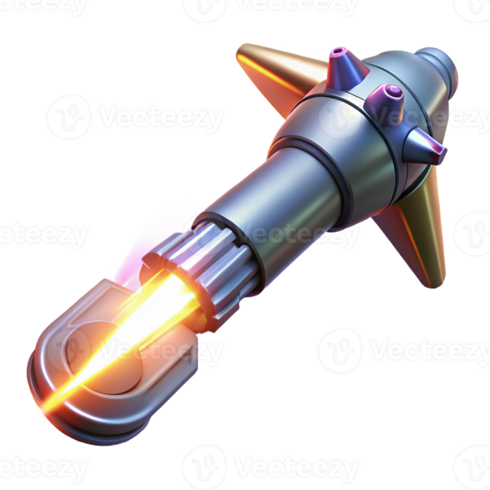wonderful contemporary A powerful energy beam erupts from a futuristic weapon, illuminating the surrounding area in a blinding flash of light. Sci-fi, action style authentic png