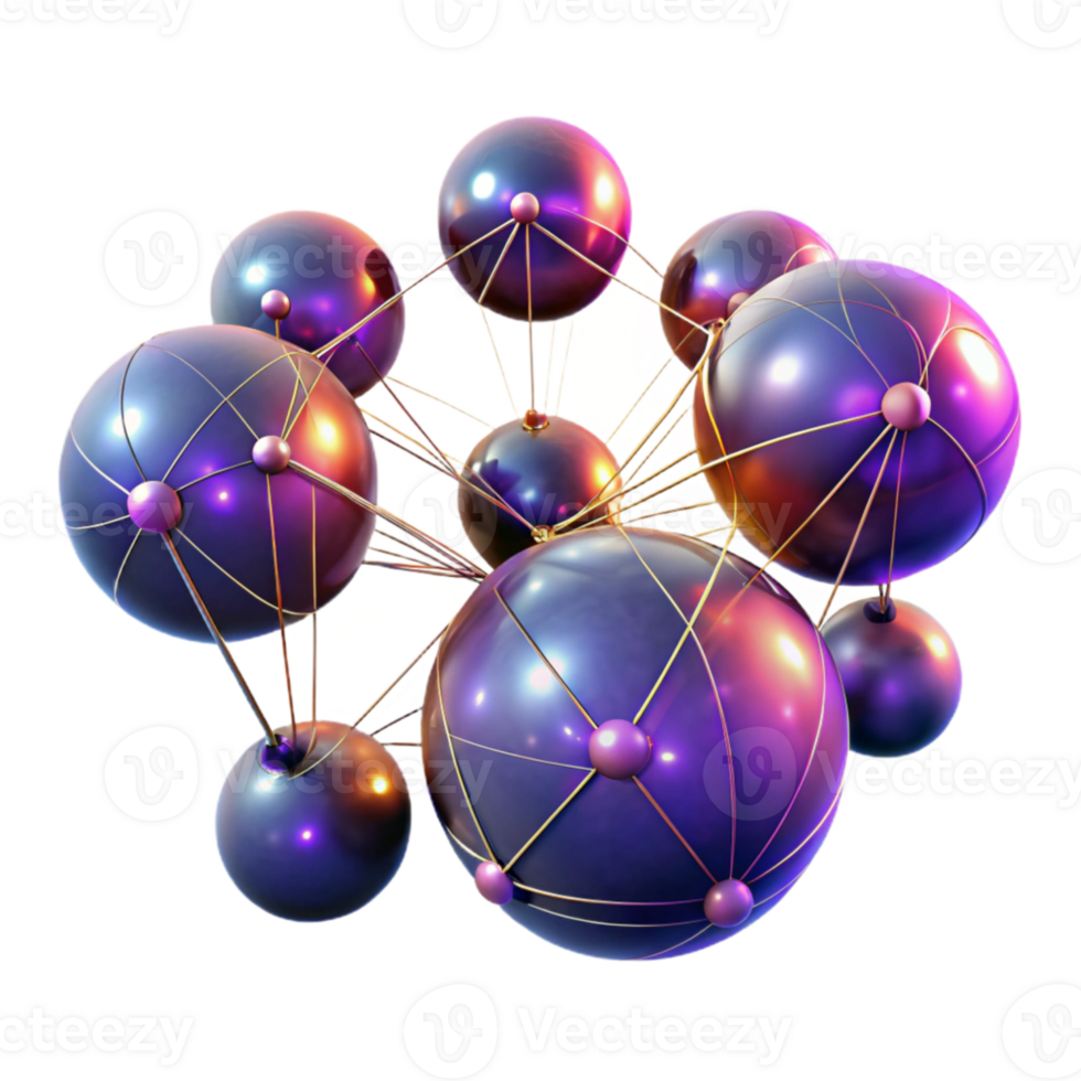 elegant traditional A field of vibrant, pulsating orbs, connected by thin, glowing lines, with a dark, mysterious atmosphere, psychedelic style 4K png