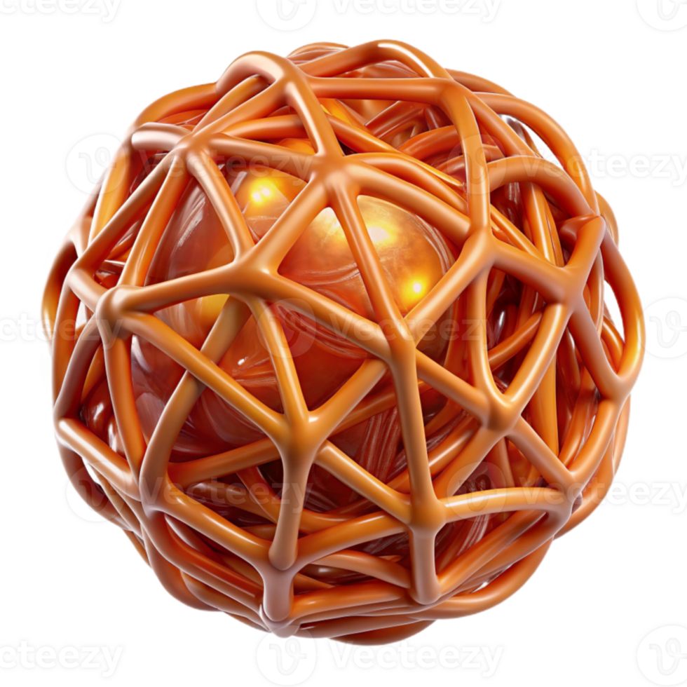 dramatic traditional A network of interwoven, glowing fibers, resembling a complex tapestry, with a warm, earthy color palette, organic style original png