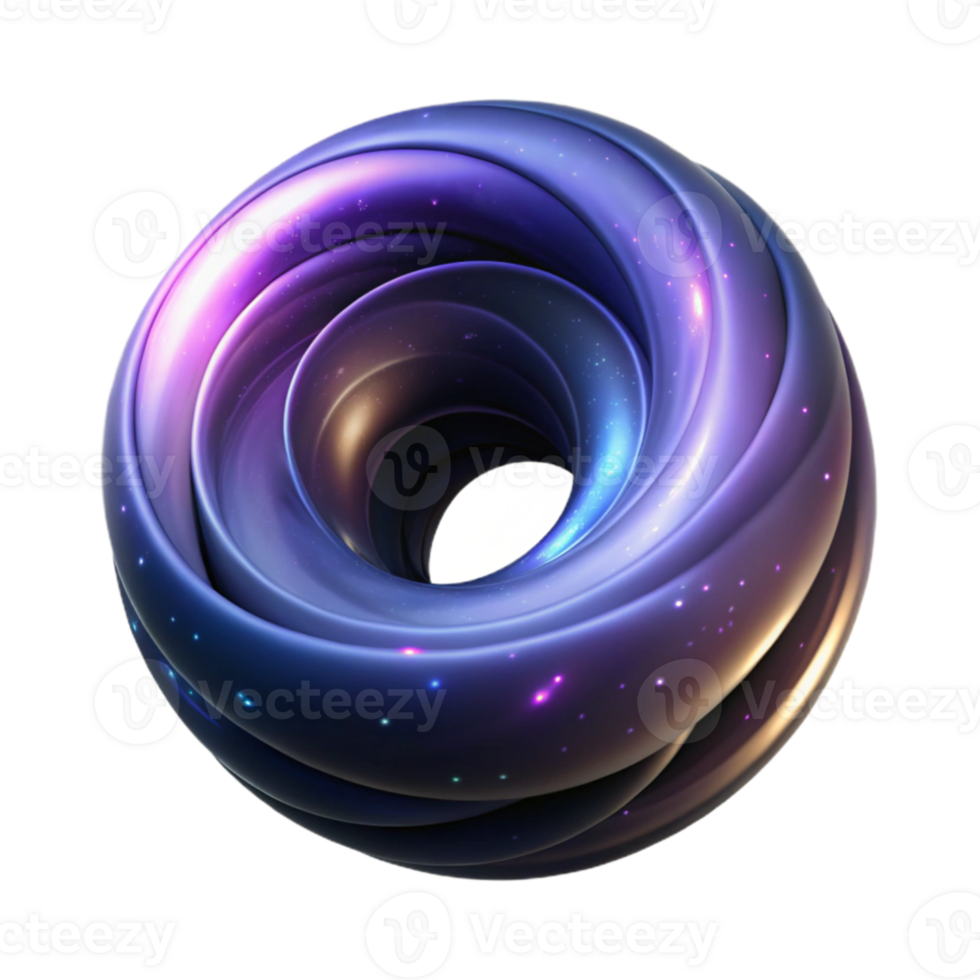 magnificent modern A swirling vortex of light and color, resembling a black hole, with a dark, mysterious atmosphere, cosmic style authentic png