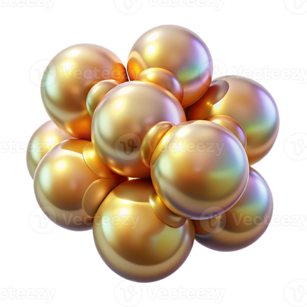 dramatic traditional A cluster of floating, iridescent orbs, emitting a soft, internal glow, with a warm, golden color palette, ethereal style authentic png