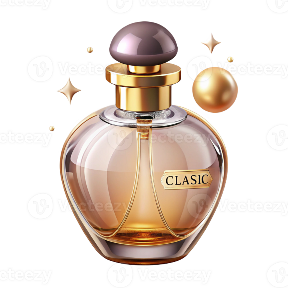 dramatic rustic A vintage advertisement for a classic perfume bottle, elegant, sophisticated style, soft lighting genuine png