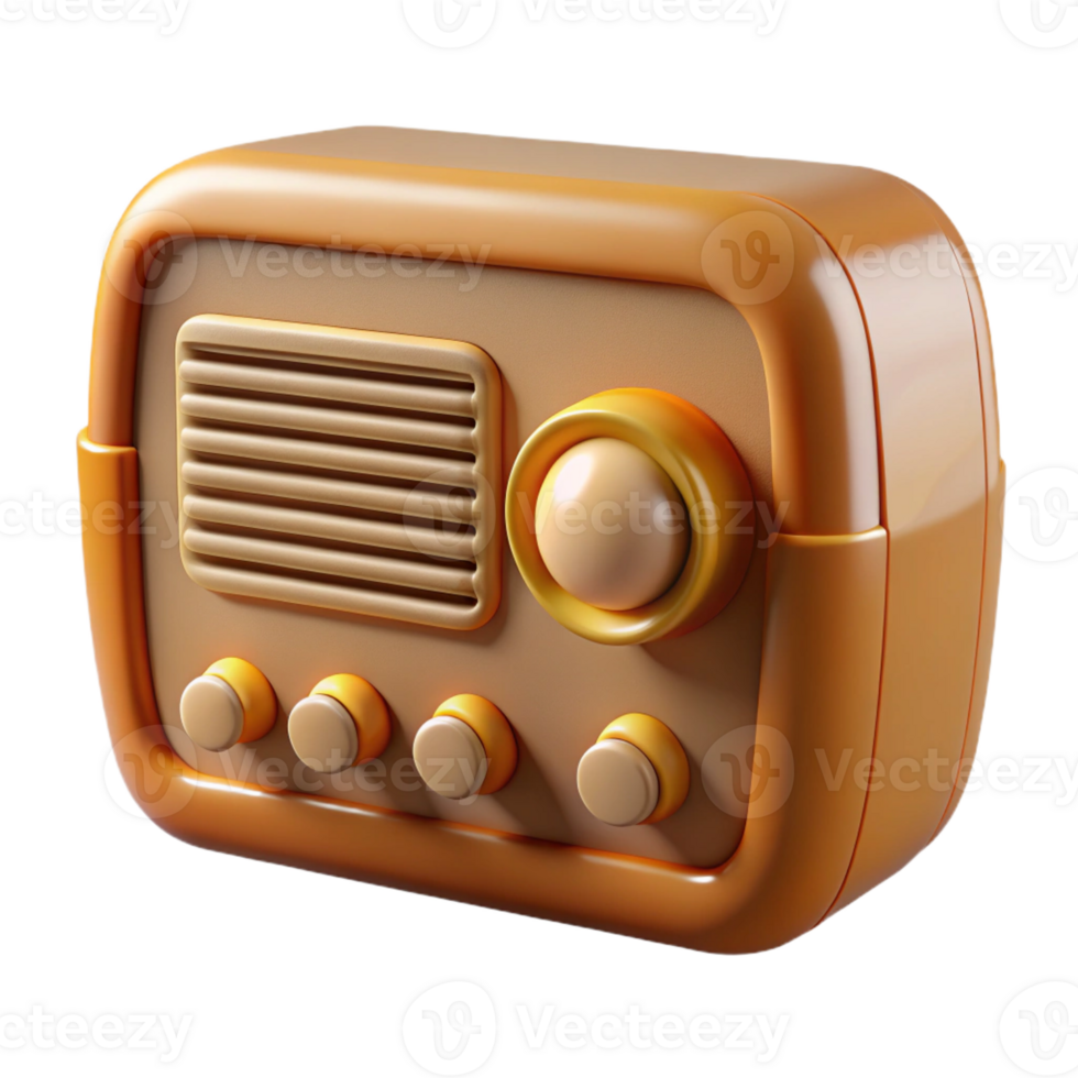 impressive abstract A grainy photograph of a vintage radio with knobs and dials, warm, nostalgic lighting, retro style premium png
