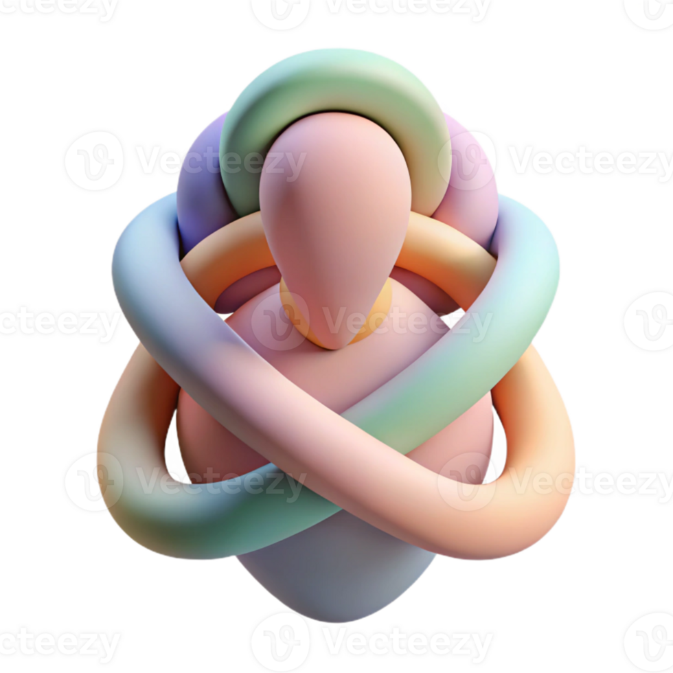 vibrant traditional Abstract portrait formed by intersecting lines and curves, with a soft, pastel color scheme, Bauhaus style exclusive png
