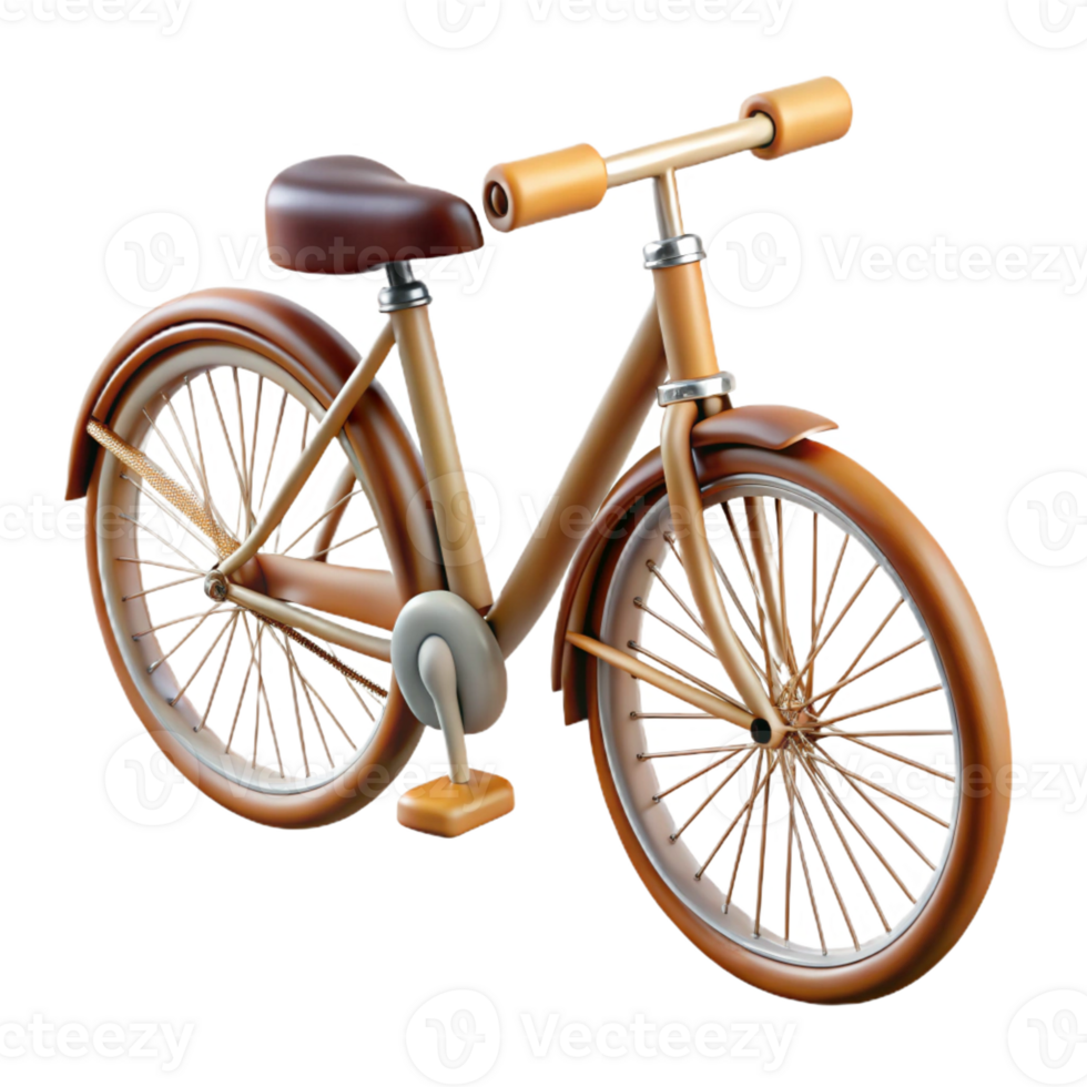 extraordinary creative A grainy photograph of a vintage bicycle with wire wheels and a leather seat, soft focus, nostalgic style high resolution png