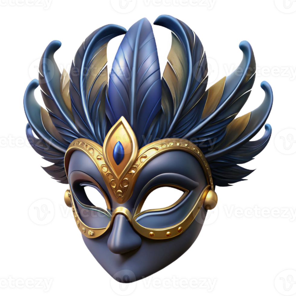 impressive minimalist A gothic mask with intricate feathered details, dimly lit, Venetian masquerade style high resolution png