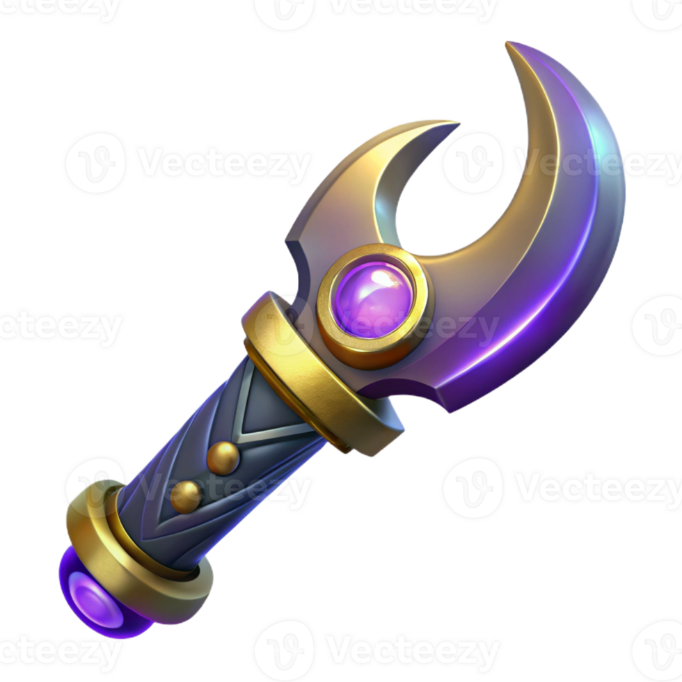 beautiful creative A gothic dagger with an ornate handle, gleaming in the moonlight, fantasy art style authentic png
