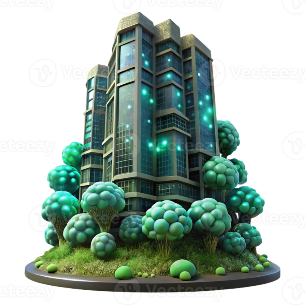 elegant rustic A dilapidated skyscraper overgrown with bioluminescent fungi, viewed from a low angle, ethereal lighting, hyperrealistic style high quality png